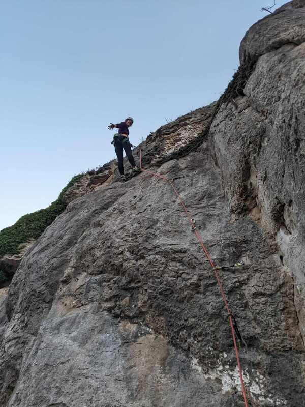 Sport climbing on the Orme